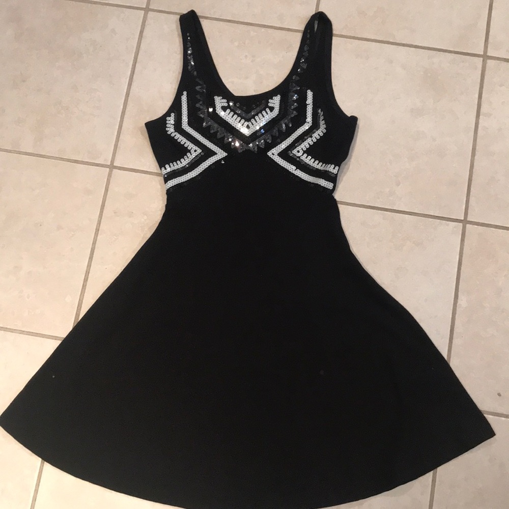 Sequin Black Dress
